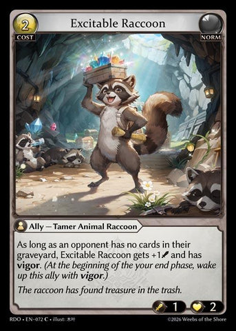 Excitable Raccoon (72) [Radiant Origins]