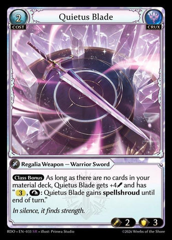 Quietus Blade (33) [Radiant Origins]
