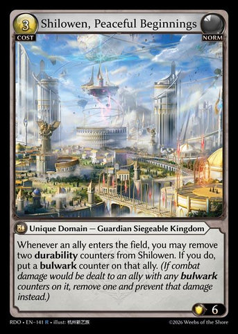 Shilowen, Peaceful Beginnings (141) [Radiant Origins]