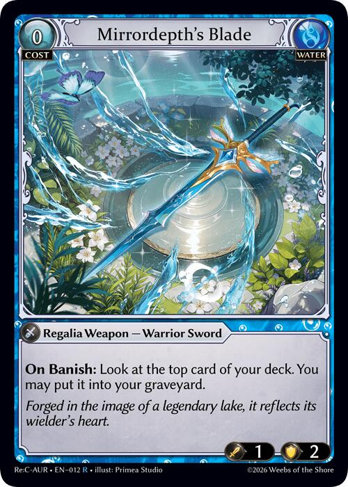 Mirrordepth's Blade (12) [Mordred Re: Collection, Aurelian Regent]