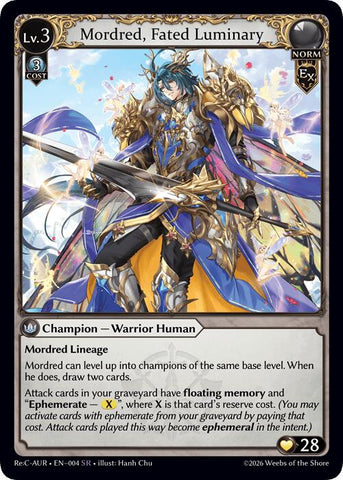 Mordred, Fated Luminary (4) [Mordred Re: Collection, Aurelian Regent]