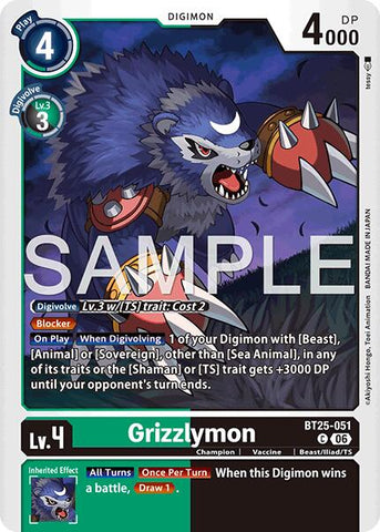 Grizzlymon [BT25-051] - BT25-051 [Dual Revolution]