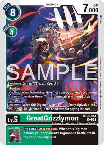 GreatGrizzlymon [BT25-054] [Dual Revolution]