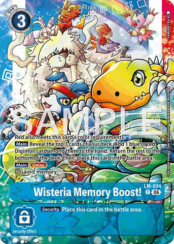 Wisteria Memory Boost! [LM-034] (Alternate Art) [Starter Deck: Beatbreak]
