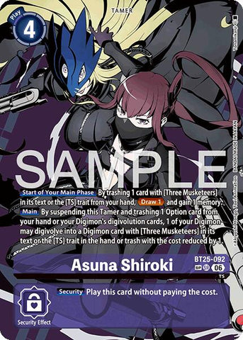 Asuna Shiroki [BT25-092] (Rare Pull) [Dual Revolution]