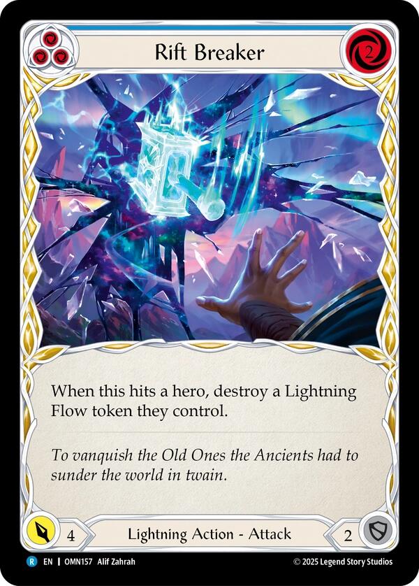 Rift Breaker (Blue) [OMN157] (Omens of the Third Age)  Rainbow Foil