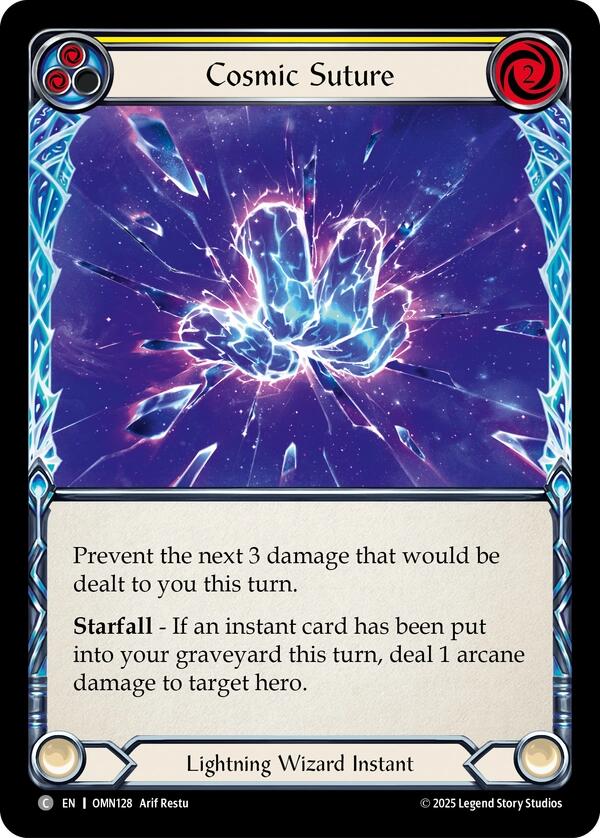 Cosmic Suture (Yellow) [OMN128] (Omens of the Third Age)  Rainbow Foil