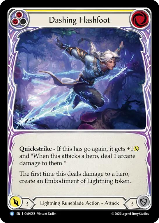 Dashing Flashfoot [OMN053] (Omens of the Third Age)  Rainbow Foil