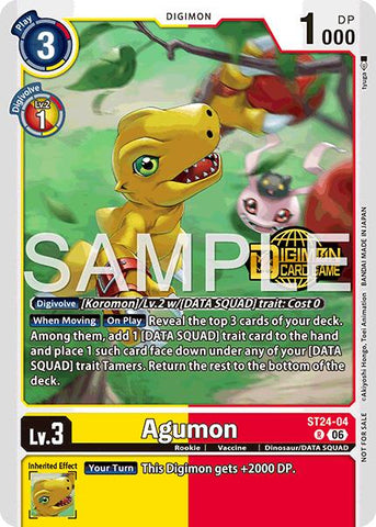 Agumon [ST24-04] (Welcome Tamers Pack Vol.2) [Starter Deck: Data Squad]