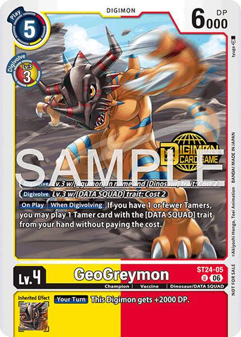 GeoGreymon [ST24-05] (Welcome Tamers Pack Vol.2) [Starter Deck: Data Squad]