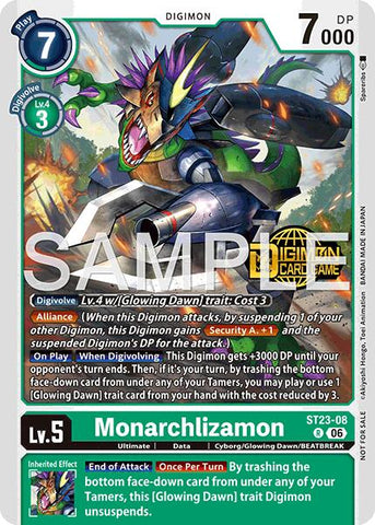 Monarchlizamon [ST23-08] (Welcome Tamers Pack Vol.2) [Starter Deck: Beatbreak Release Event Cards]