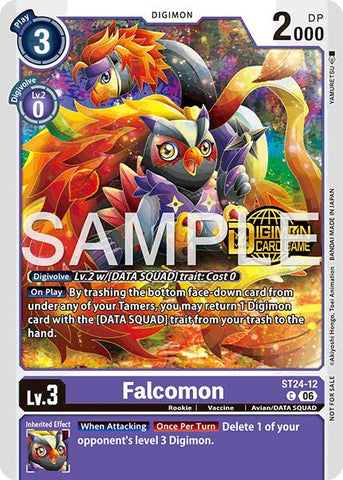 Falcomon [ST24-12] (Welcome Tamers Pack Vol.2) [Starter Deck: Data Squad]