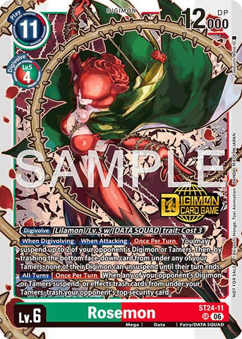 Rosemon [ST24-11] (Welcome Tamers Pack Vol.2) [Starter Deck: Data Squad]
