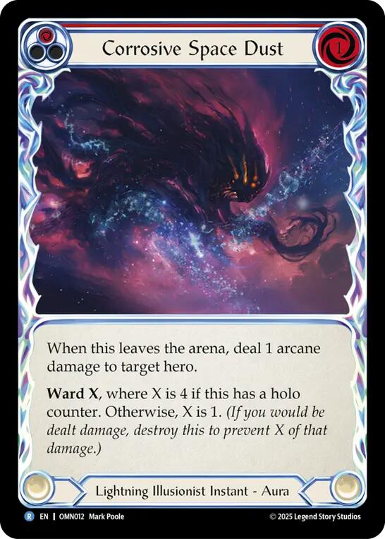 Corrosive Space Dust (Red) [OMN012] (Omens of the Third Age)  Rainbow Foil
