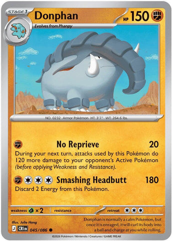 Donphan (045/086) [Mega Evolution: Chaos Rising]