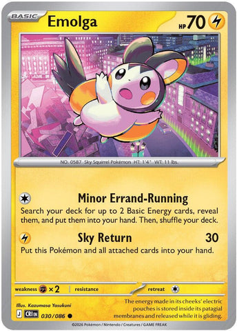 Emolga (030/086) [Mega Evolution: Chaos Rising]