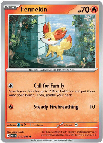 Fennekin (011/086) [Mega Evolution: Chaos Rising]