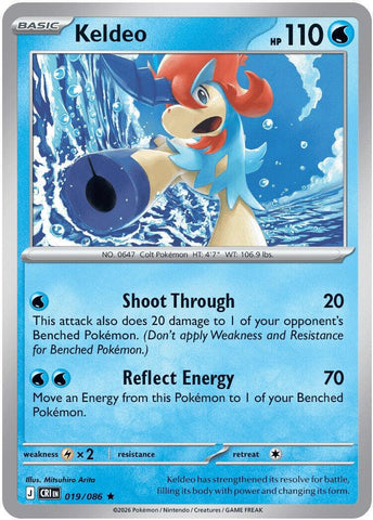 Keldeo (019/086) [Mega Evolution: Chaos Rising]