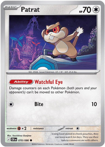 Patrat (070/086) [Mega Evolution: Chaos Rising]