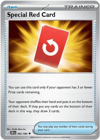 Special Red Card (082/086) [Mega Evolution: Chaos Rising]