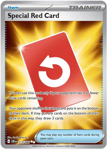 Special Red Card (113/086) [Mega Evolution: Chaos Rising]