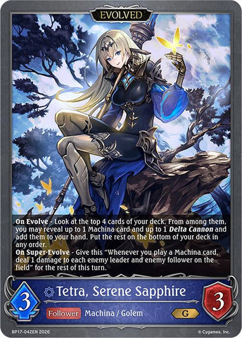 Tetra, Serene Sapphire (Evolved) (BP17-042EN) [Convergent Destinies]