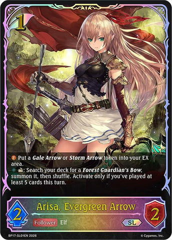 Arisa, Evergreen Arrow (BP17-SL01EN) [Convergent Destinies]