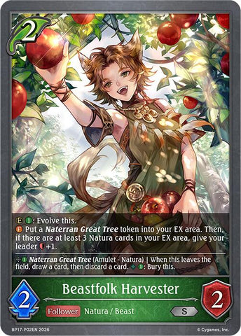 Beastfolk Harvester - P02EN (Foil) (BP17-P02EN) [Convergent Destinies]