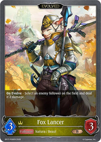 Fox Lancer (Evolved) - P08EN (Foil) (BP17-P08EN) [Convergent Destinies]