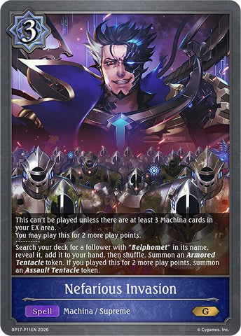 Nefarious Invasion - P11EN (Foil) (BP17-P11EN) [Convergent Destinies]