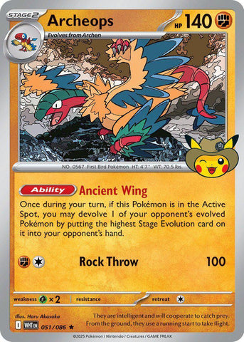 Archeops (051/086) - 051 (Fossil Museum Exclusive) [Mega Evolution Promo]