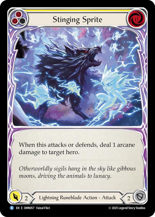 Stinging Sprite (Yellow) [OMN057] (Omens of the Third Age)