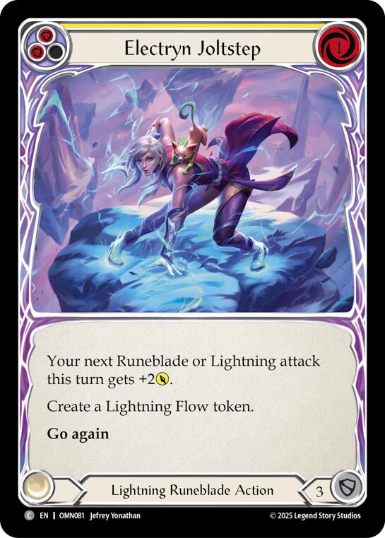 Electryn Joltstep (Yellow) [OMN081] (Omens of the Third Age)  Rainbow Foil