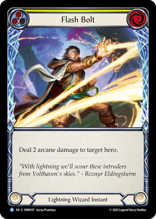 Flash Bolt (Yellow) [OMN107] (Omens of the Third Age)  Rainbow Foil
