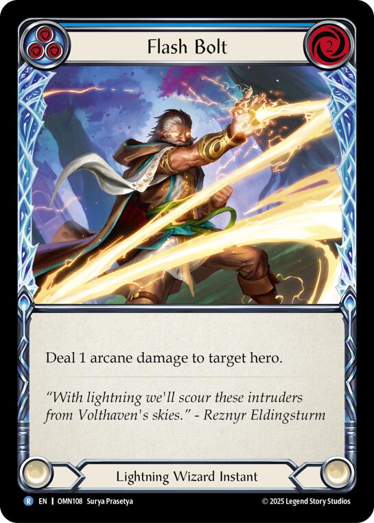 Flash Bolt (Blue) [OMN108] (Omens of the Third Age)  Rainbow Foil