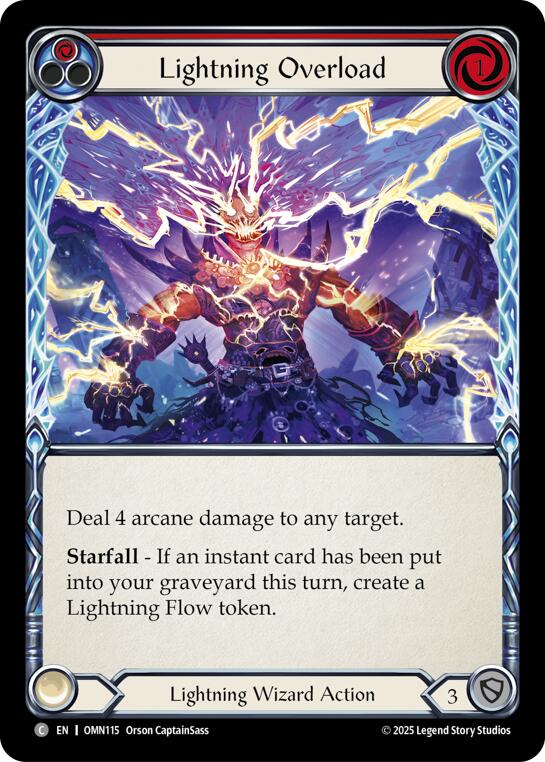 Lightning Overload (Red) [OMN115] (Omens of the Third Age)