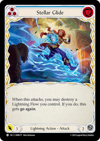 Stellar Glide (Blue) [OMN177] (Omens of the Third Age)  Rainbow Foil