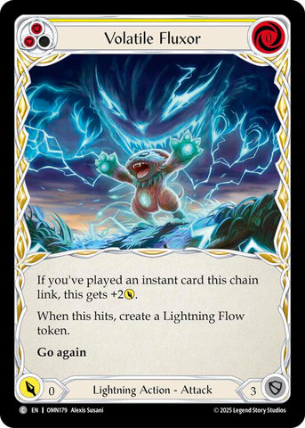 Volatile Fluxor (Yellow) [OMN179] (Omens of the Third Age)  Rainbow Foil