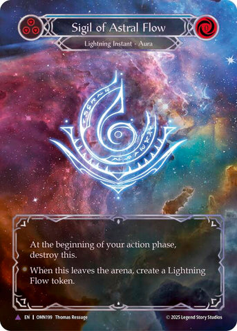 Sigil Of Astral Flow (Blue) (Marvel) [OMN199] (Omens of the Third Age)  Cold Foil