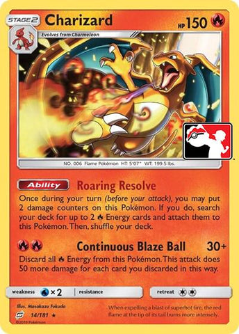 Charizard (14/181) (Library Exclusive) [Sun & Moon: Team Up]