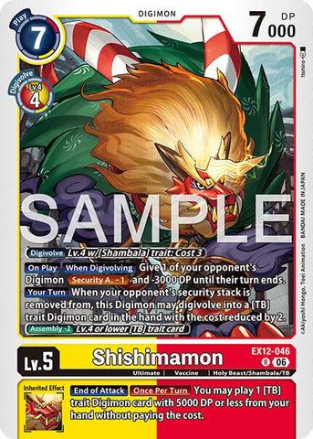 Shishimamon [EX12-011] [Digital World Shambala]
