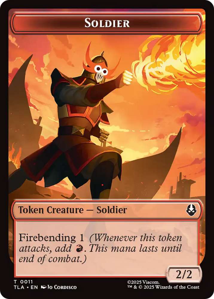 Copy (0002) // Soldier (0011) Double-Sided Token [Avatar: The Last Airbender Tokens]