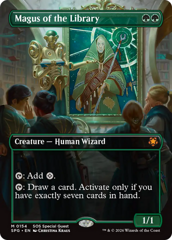 Magus of the Library (Borderless) [Secrets of Strixhaven Special Guests]