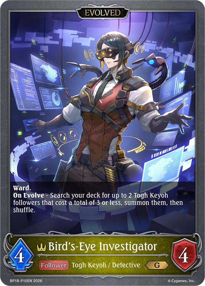 Bird's-Eye Investigator (Evolved) (P10EN) (Foil) (BP18-P10EN) [Neometropolis]