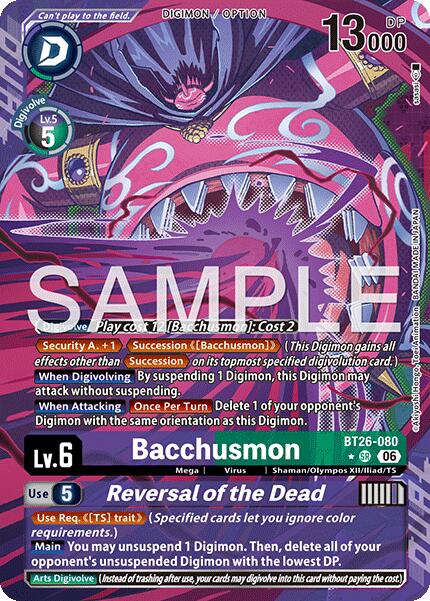 Bacchusmon // Reversal of the Dead [BT26-080] (Alternate Art) [Timeless Bonds]