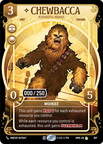 Chewbacca - Resourceful Wookiee (907) (Serialized) (907) [Homeworlds]