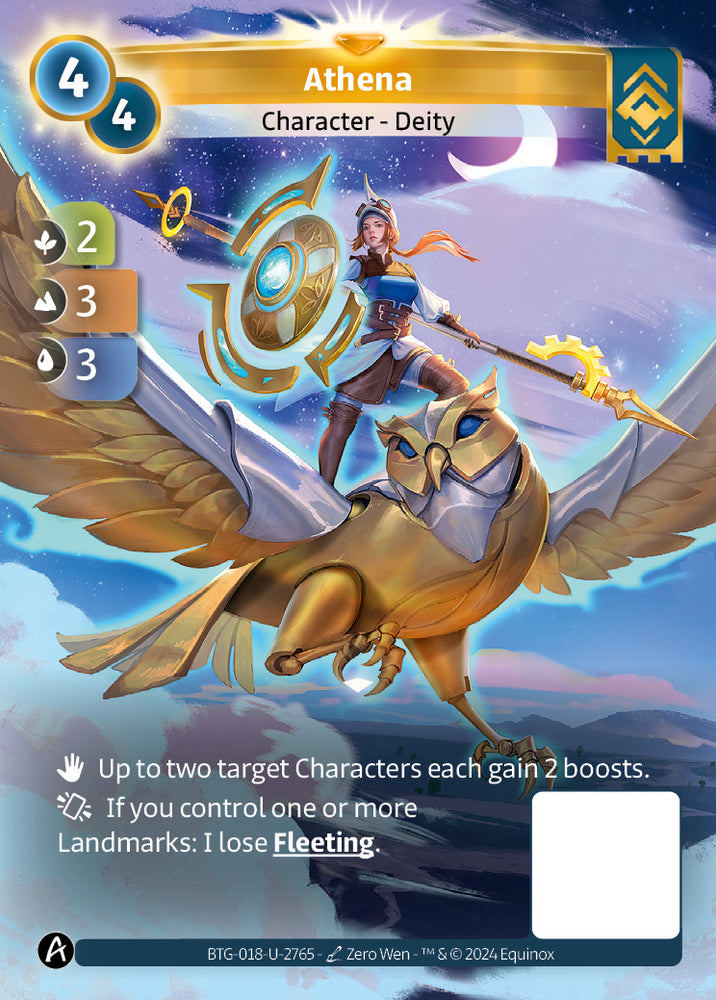 Athena (BTG-018-U-2765) (PHYSICAL) (KS ALT ART) (UNIQUE) (FOIL)