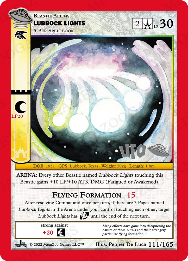 Lubbock Lights [Cryptid Nation: UFO First Edition Spoiler Pack]