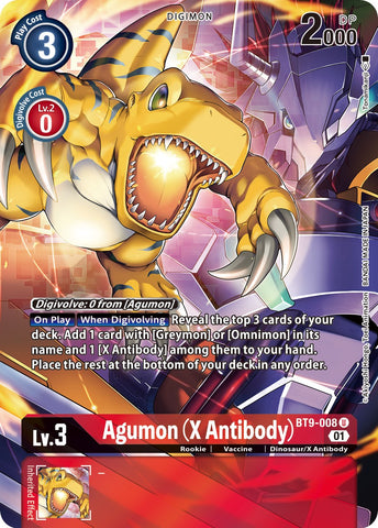 Agumon (X Antibody) [BT9-008] (Alternate Art) [X Record]