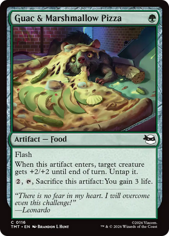 Guac & Marshmallow Pizza [Teenage Mutant Ninja Turtles]